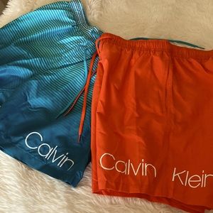 Men’s M swim shorts (2) NWT